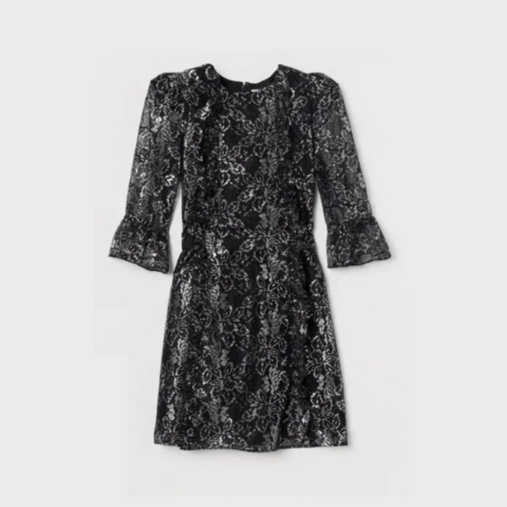 The Vampire's Wife x H&M Metallic Mini Dress, XS